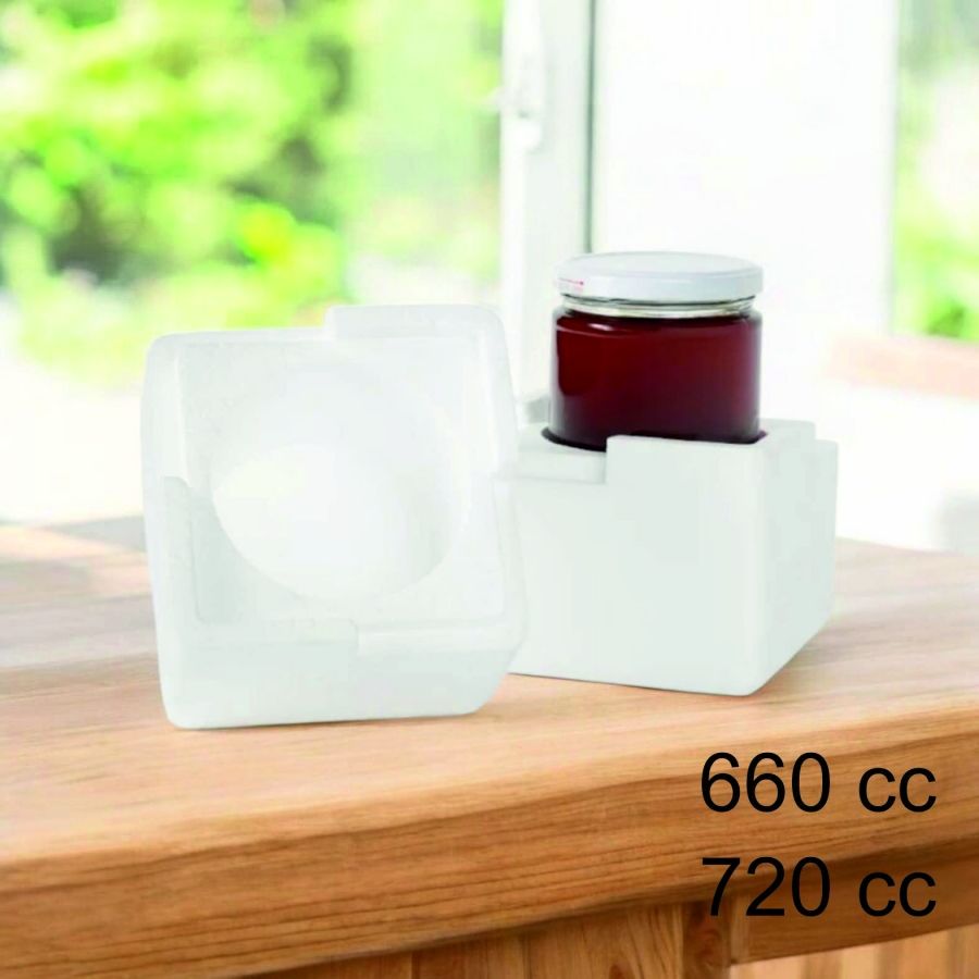 Strafor 660cc Kavanoz Kutusu Tekli (5 Lİ PAKET)