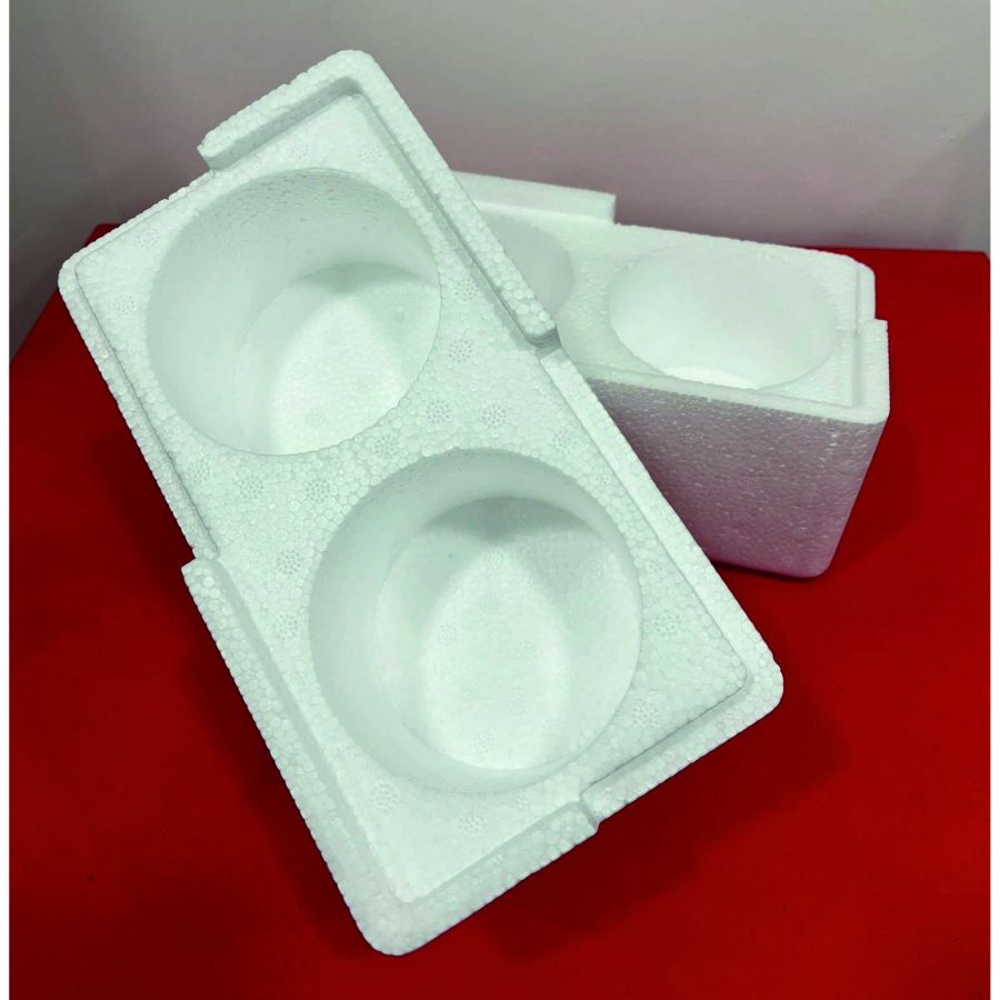 Strafor 660cc Kavanoz Kutusu 2 li (5 Lİ PAKET)