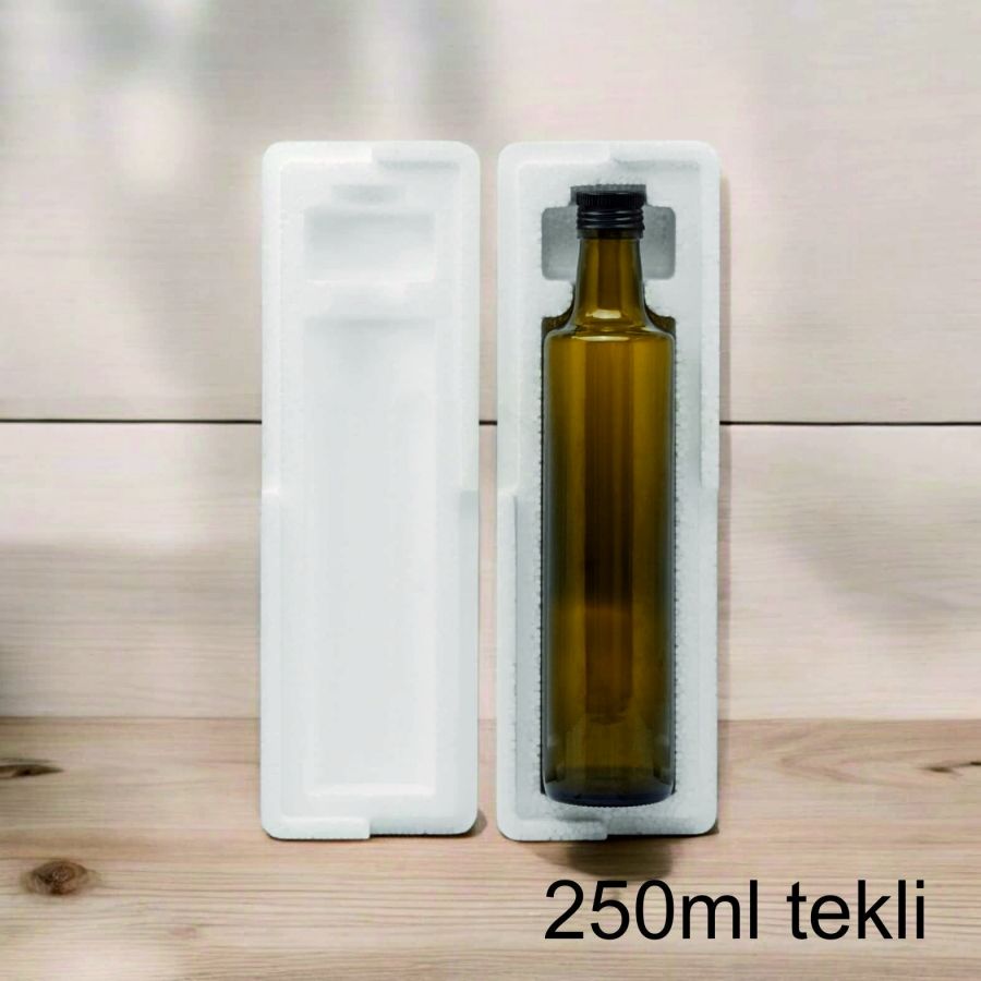 Strafor 250 ml dorika ve maraska şişe Kutusu Tekli (5 Lİ PAKET)