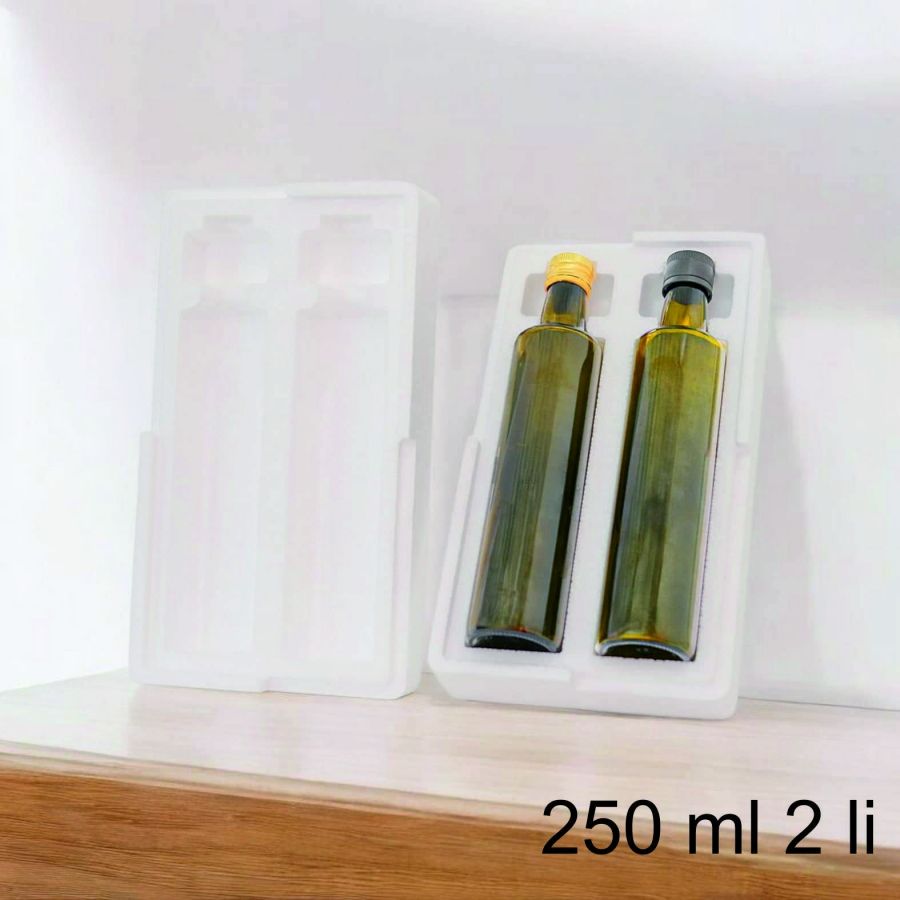 Strafor 250ml dorika ve maraska şişe Kutusu 2 li (5 li paket)
