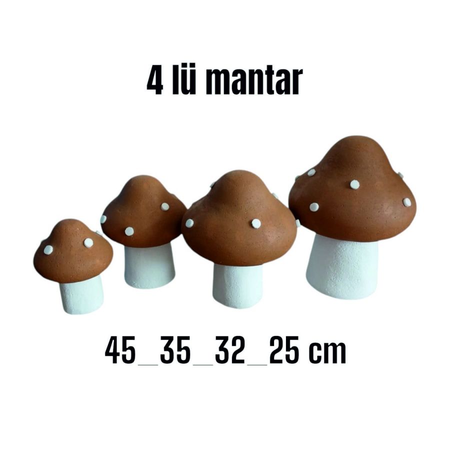 STRAFOR 4 LÜ MANTAR MAKETİ kahverengi 